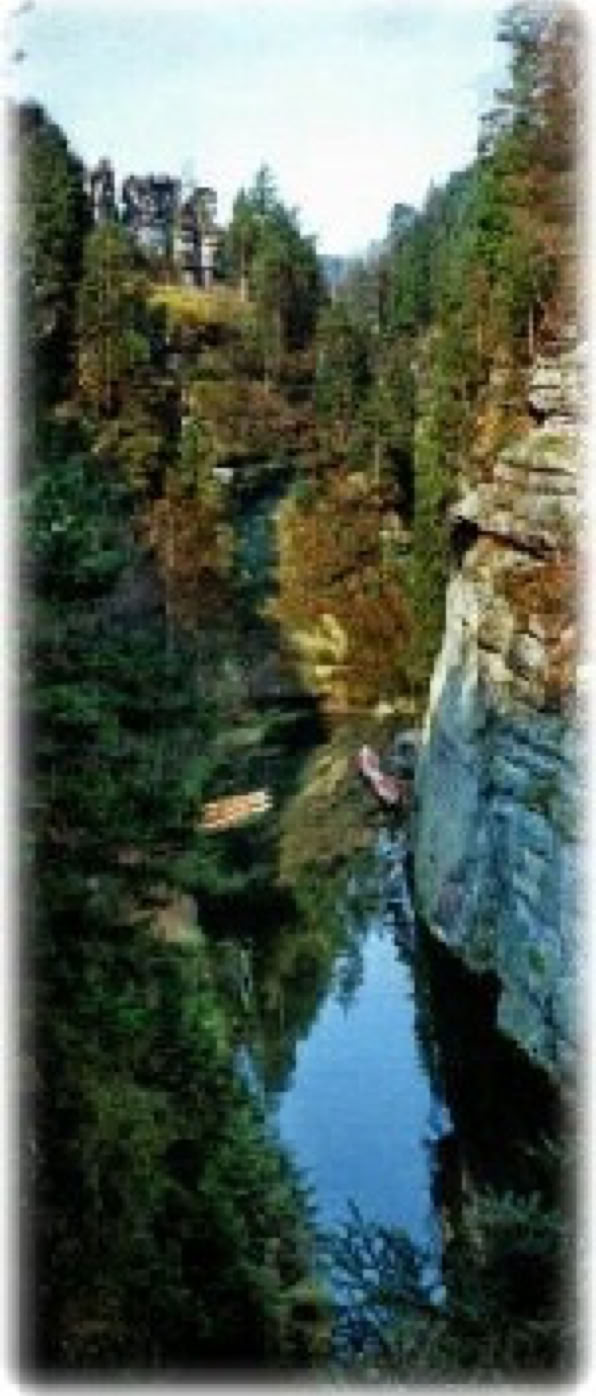 Photo Czech canyon landscape.