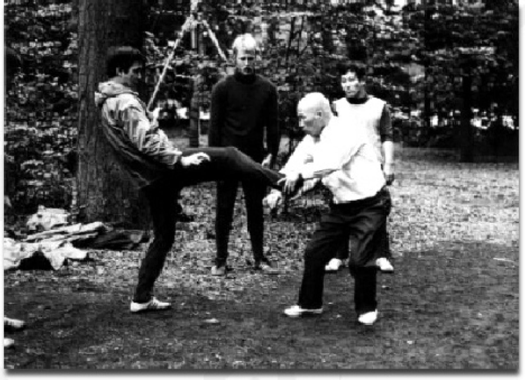 Sunday morning training in Meiji Jingu, Tokyo, with Sawai sensei.